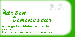 martin diminescur business card